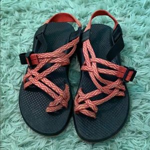 Gently used orange chacos